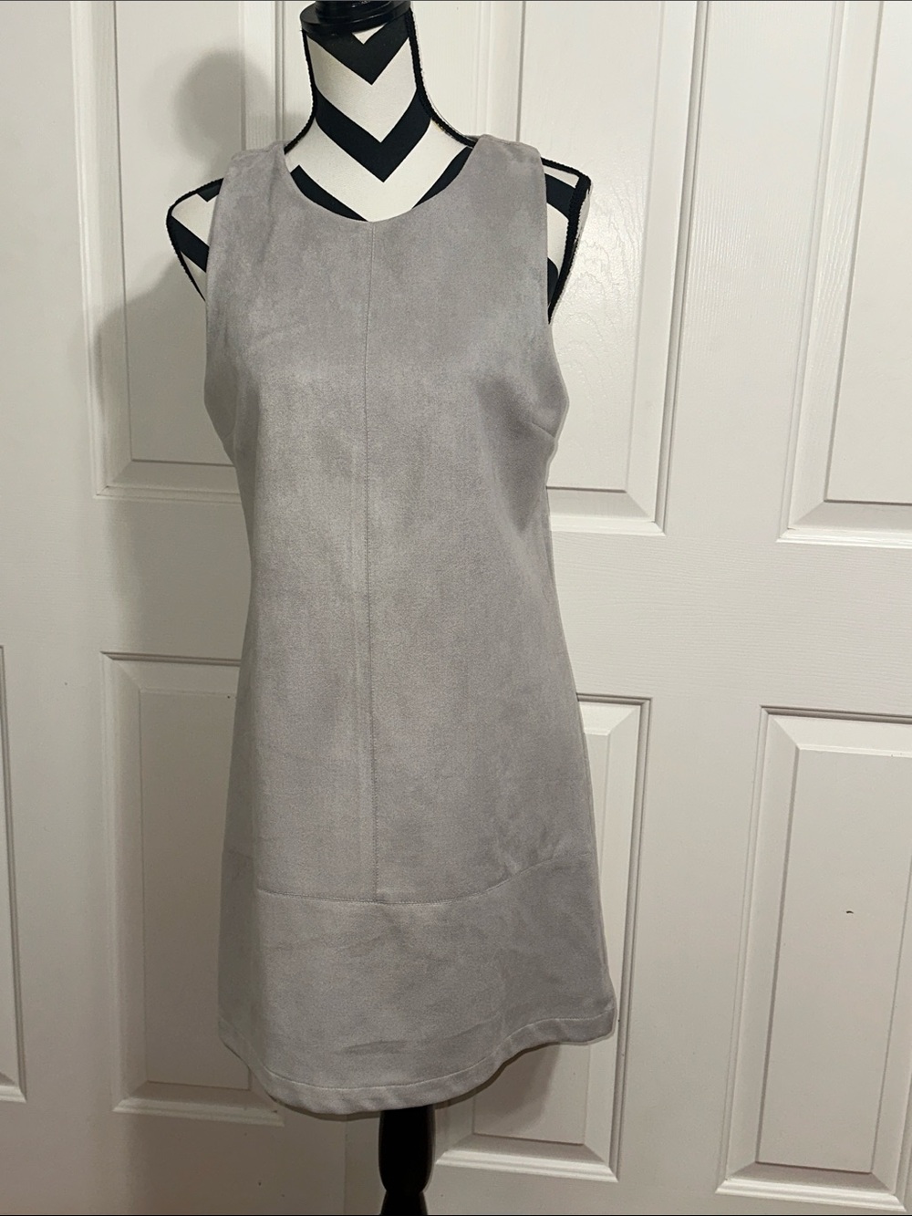 Waverly Grey Sleeveless Light Gray Mini Dress